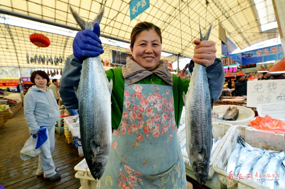 青島進(jìn)入秋鲅魚晾曬季 空中美味誘人味蕾(圖)